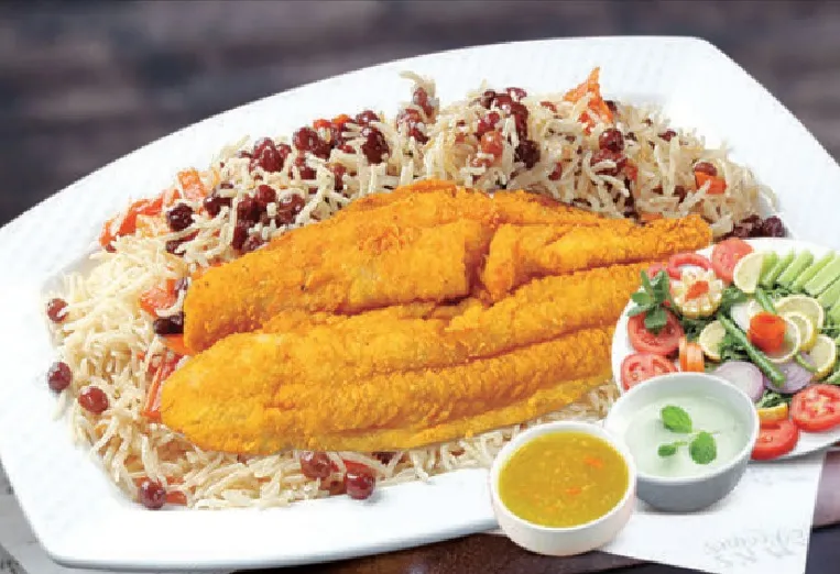 Afghan Pulao With Hamour Fillet