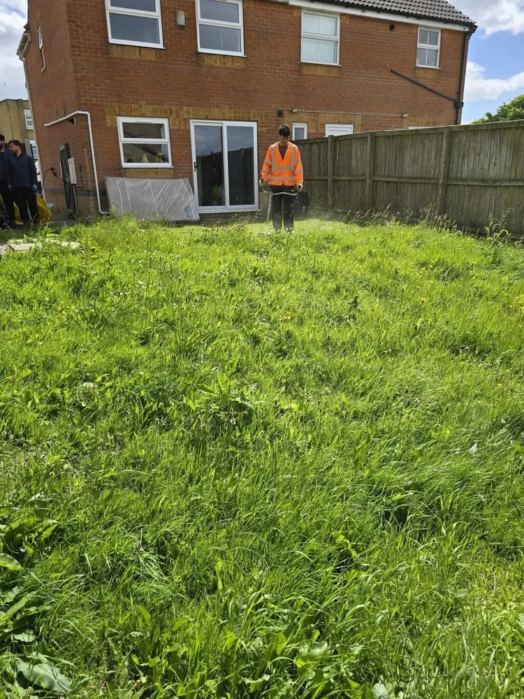 grass n house before
